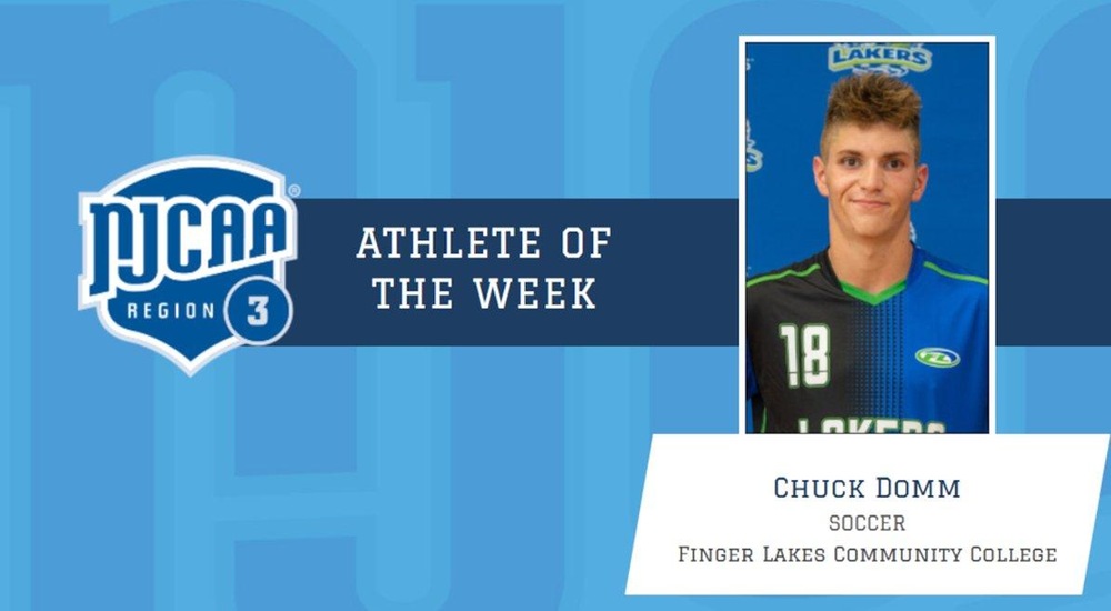 Chuck Domm Earns Athlete of the Week Honor